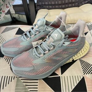 Adidas 4DFWD Pulse Running Shoes Grey Pink Men's Size 10 4D Heel Sneakers GZ8623